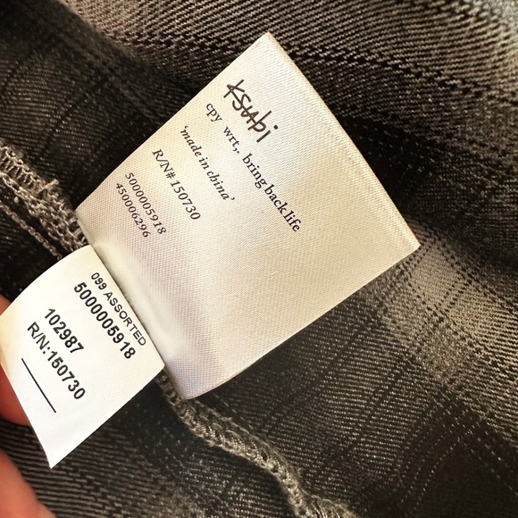 NWT Ksubi Consciousness Plaid Print Flannel Shirt Men's Size XL Ombre Gray Black - Picture 14 of 16